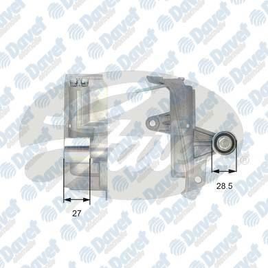 GATES T43028 Rulman Eksantrik Gergi Kutuklu Audi A4